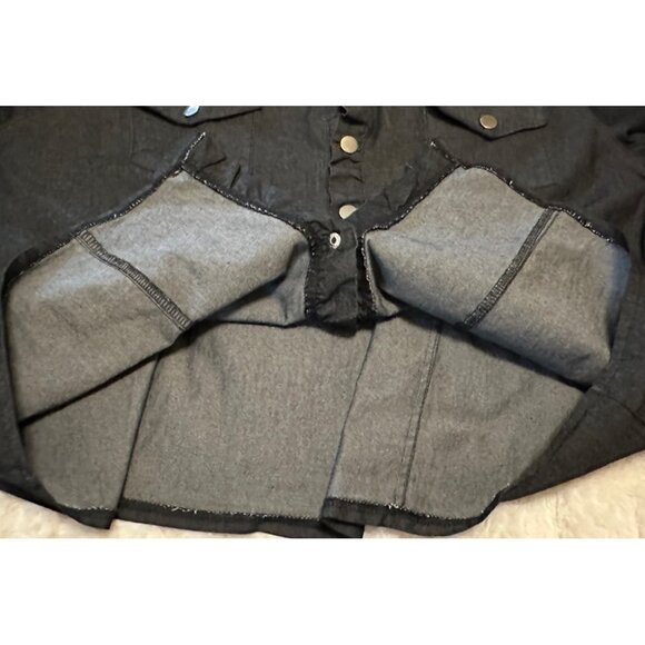 Women's Gray Button-Down Casual Shirt Viscose Polyester Blend Size XL - Picture 16 of 16